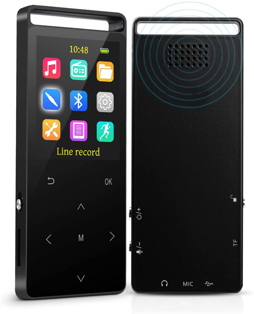 MP3 Player, Bluetooth 5.0, HiFi Lossless Music Player with FM Radio